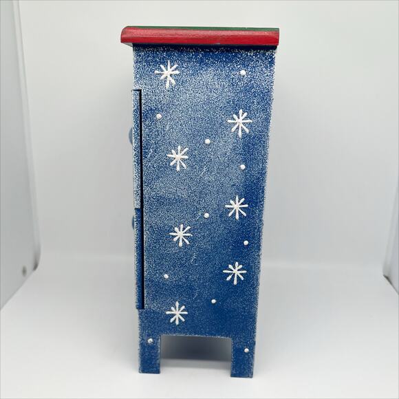 Handpainted Snowman Mini Chest of Drawers - Trinket Box - Jewelry Box - Picture 3 of 6